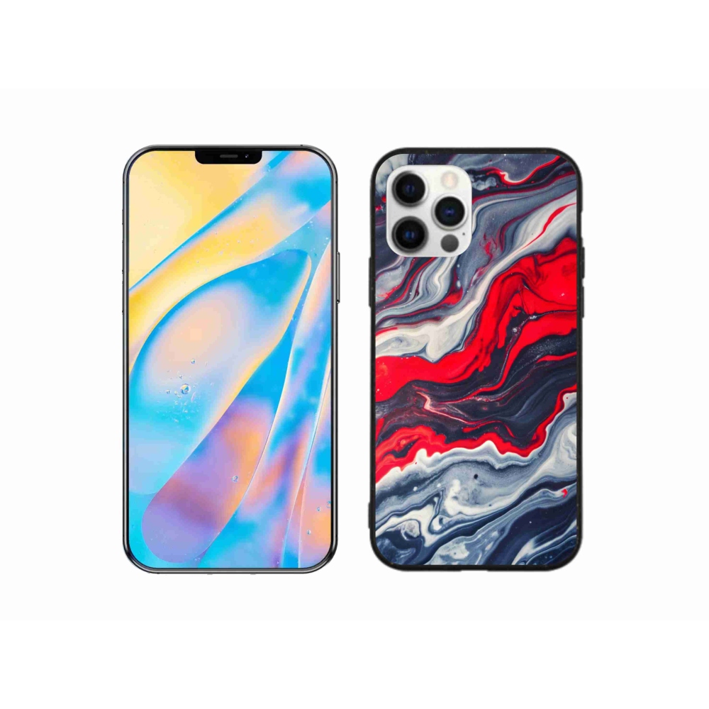 Gelový kryt mmCase na iPhone 12 - abstraktní motiv 59