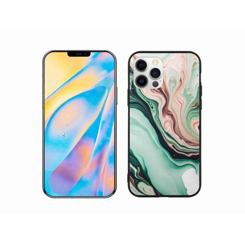 Gelový kryt mmCase na iPhone 12 - abstraktní motiv 62