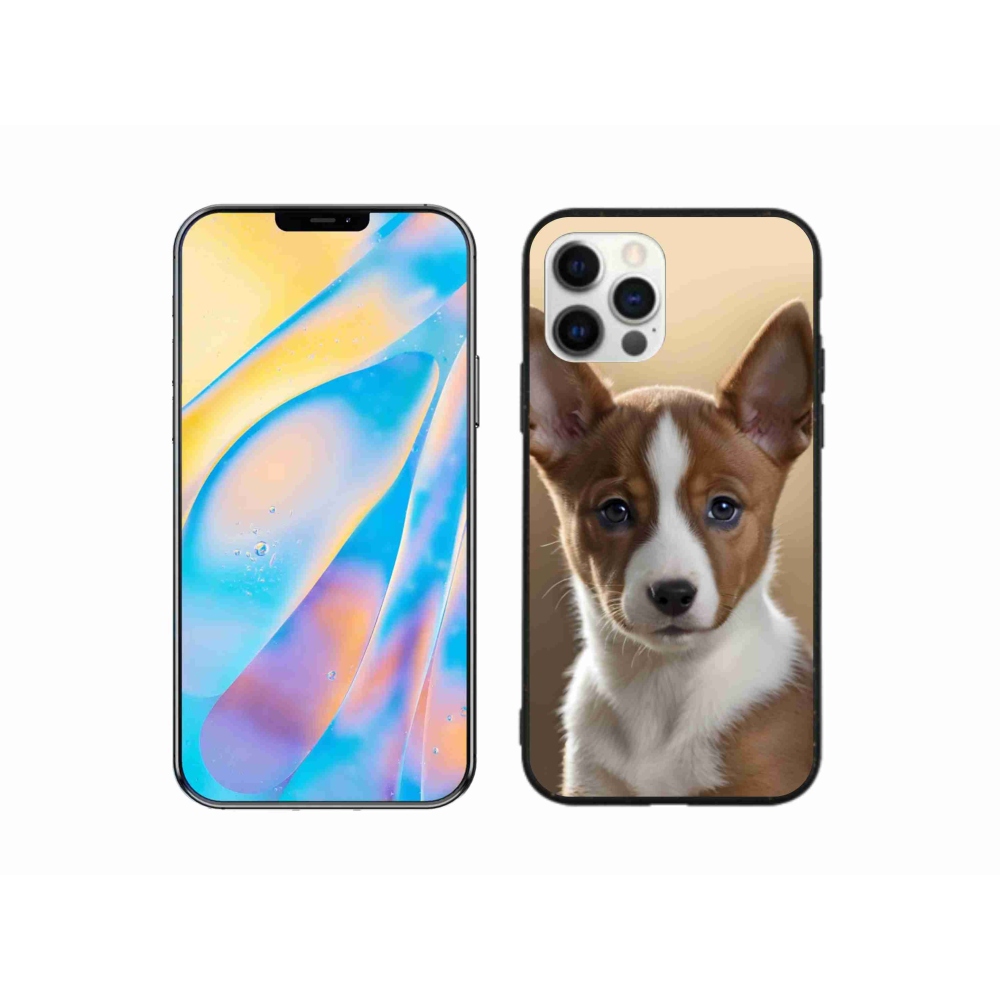 Gelový kryt mmCase na iPhone 12 - basenji