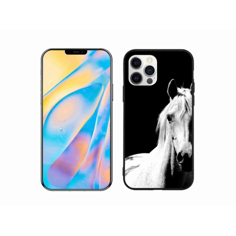 Gelový kryt mmCase na iPhone 12 - bílý kůň 5