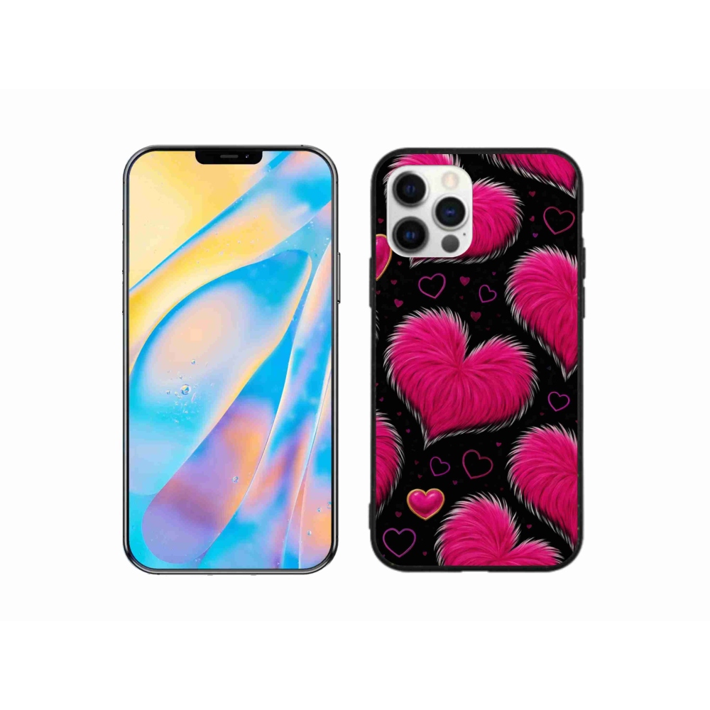 Gelový kryt mmCase na iPhone 12 - hebká srdce