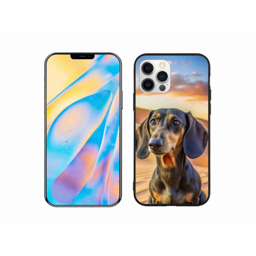 Gelový kryt mmCase na iPhone 12 - jezevčík 3 