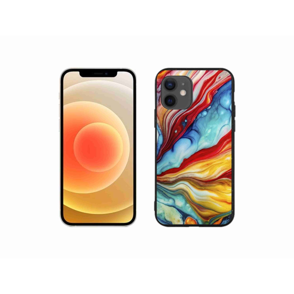 Gelový kryt mmCase na iPhone 12 Mini - abstraktní motiv 58