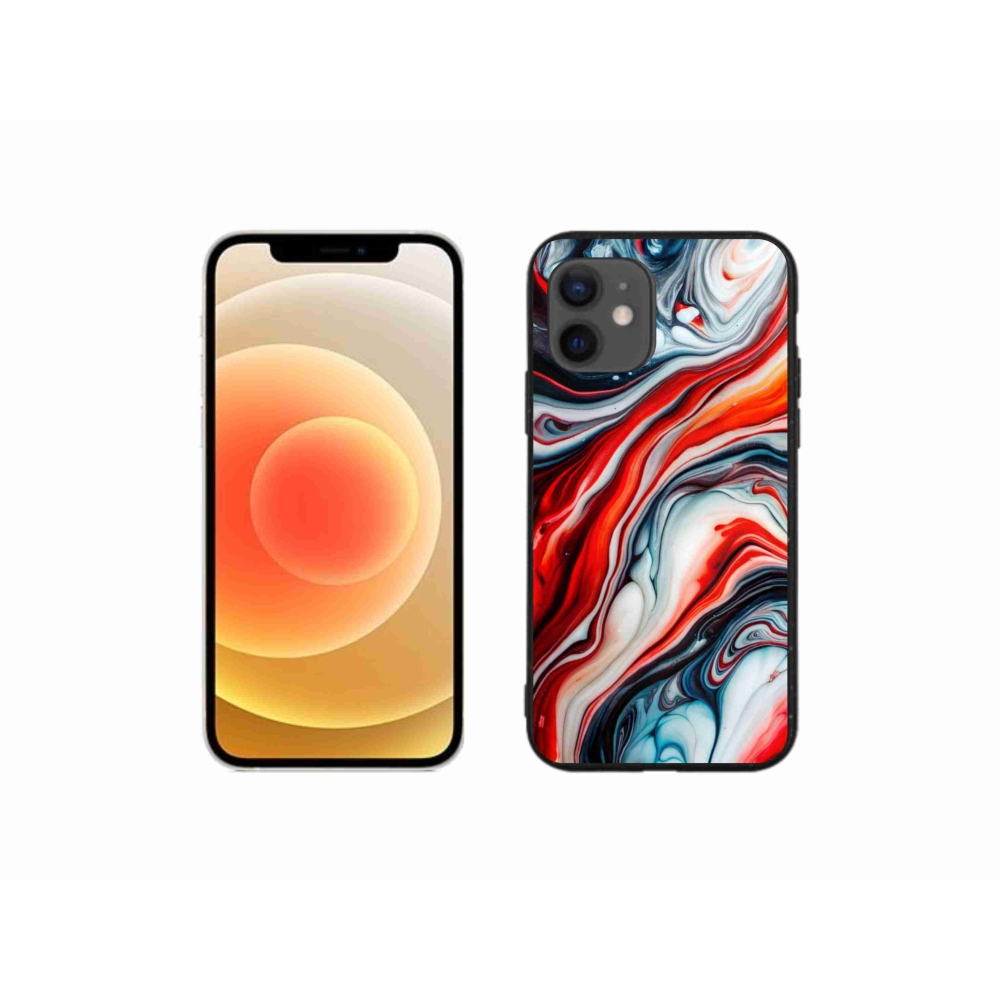 Gelový kryt mmCase na iPhone 12 Mini - abstraktní motiv 63