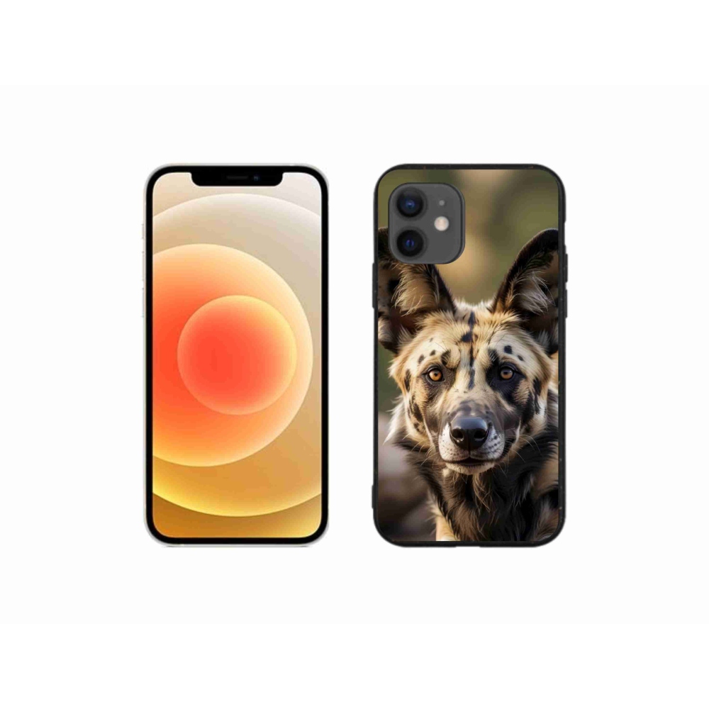 Gelový kryt mmCase na iPhone 12 Mini - africký divoký pes