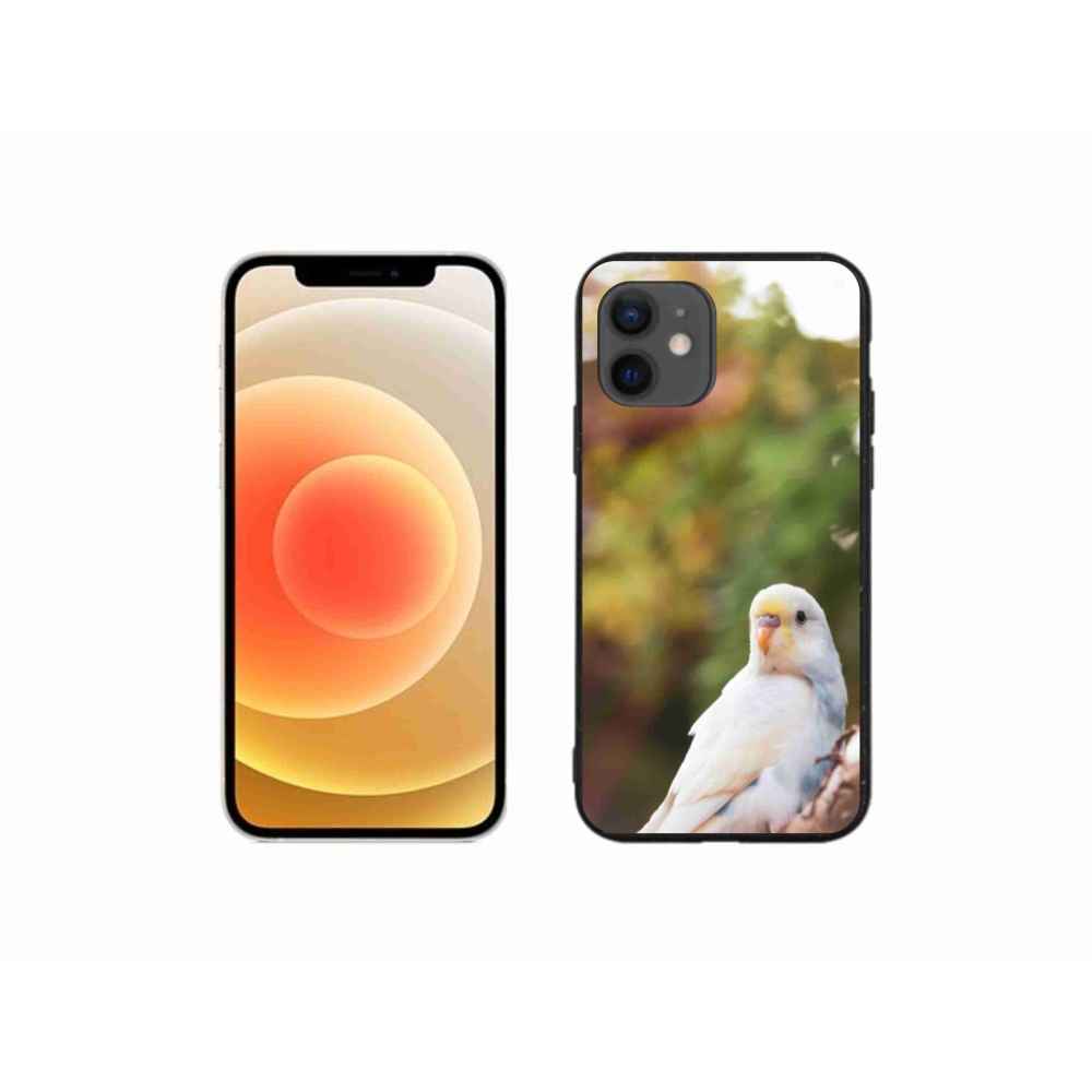 Gelový kryt mmCase na iPhone 12 Mini - andulka bílá