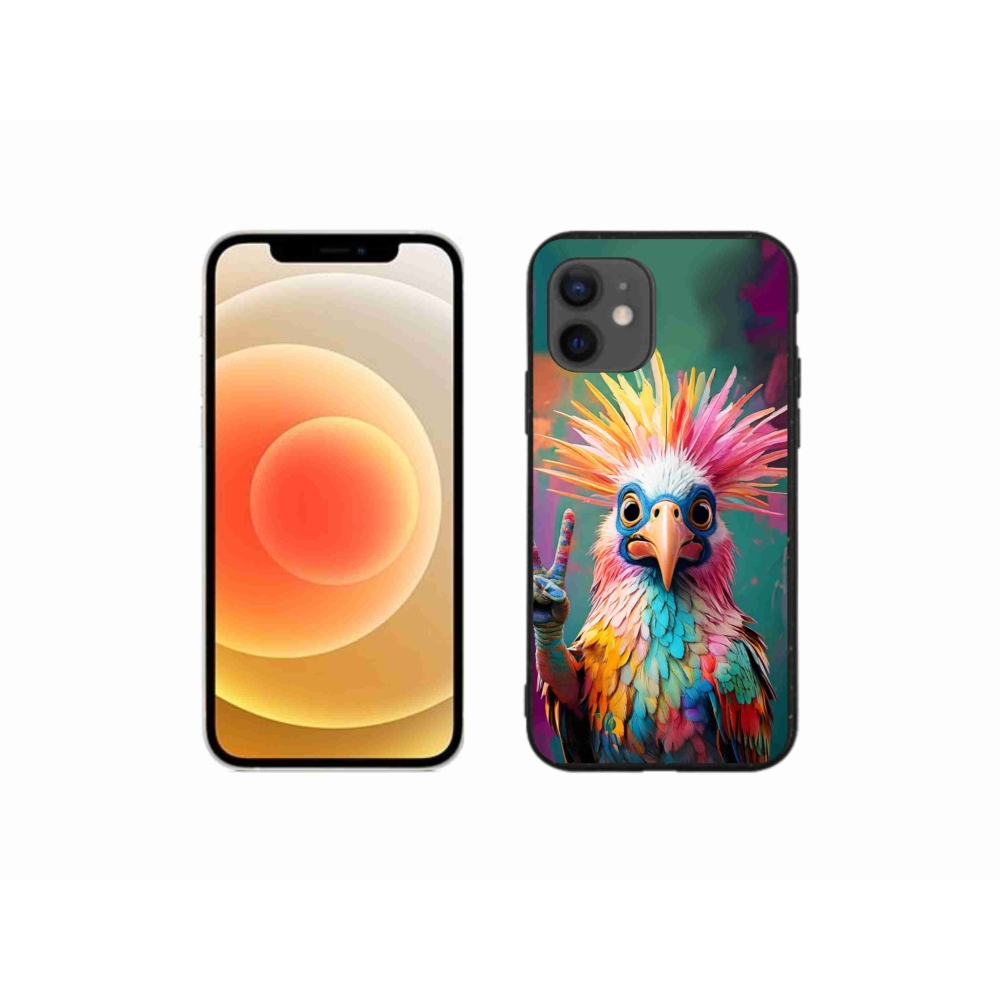 Gelový kryt mmCase na iPhone 12 Mini - barevný rebel