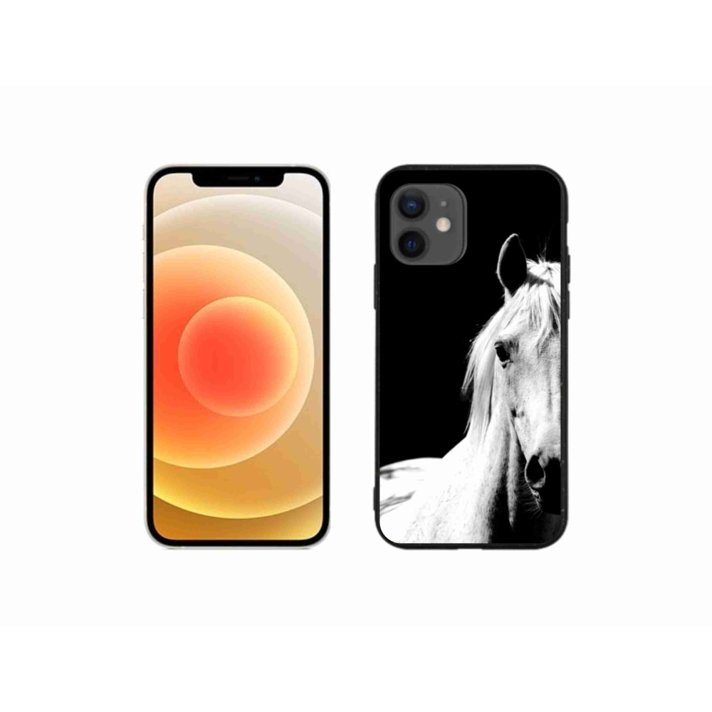 Gelový kryt mmCase na iPhone 12 Mini - bílý kůň 5