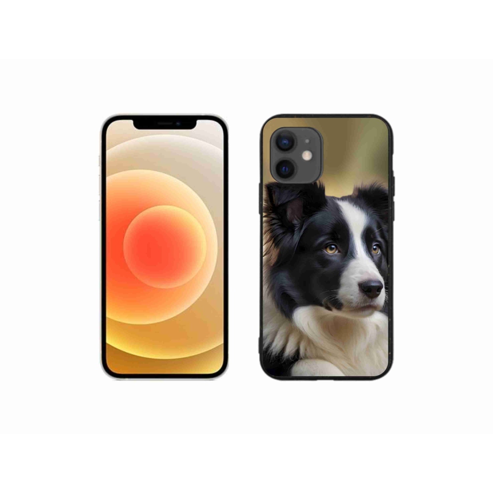 Gelový kryt mmCase na iPhone 12 Mini - border kolie 2