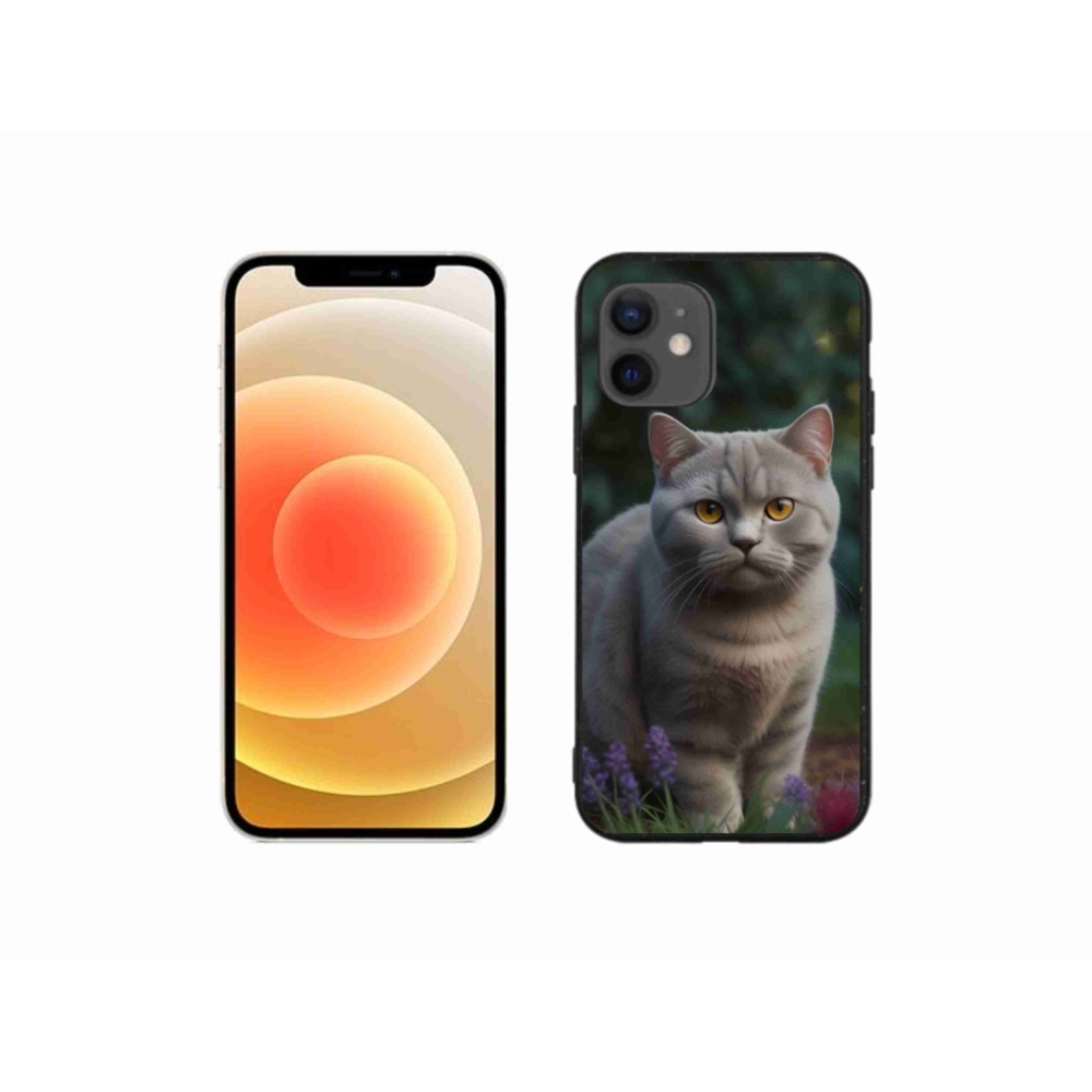 Gelový kryt mmCase na iPhone 12 Mini - britská kočka