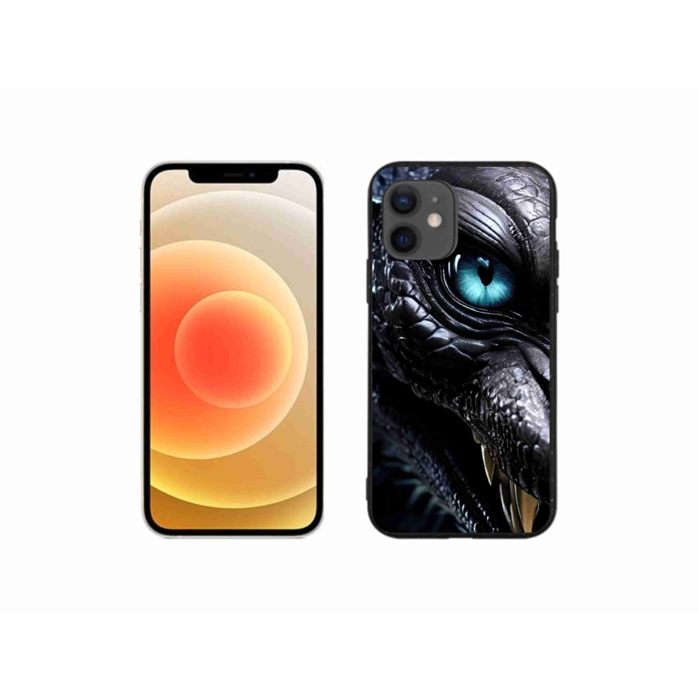 Gelový kryt mmCase na iPhone 12 Mini - dračí pohled
