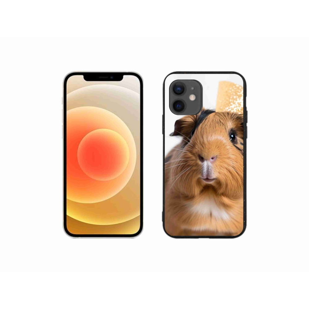 Gelový kryt mmCase na iPhone 12 Mini - hnědé morče