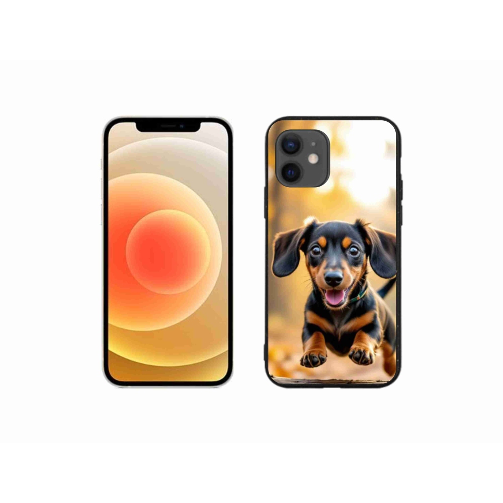 Gelový kryt mmCase na iPhone 12 Mini - jezevčík 2