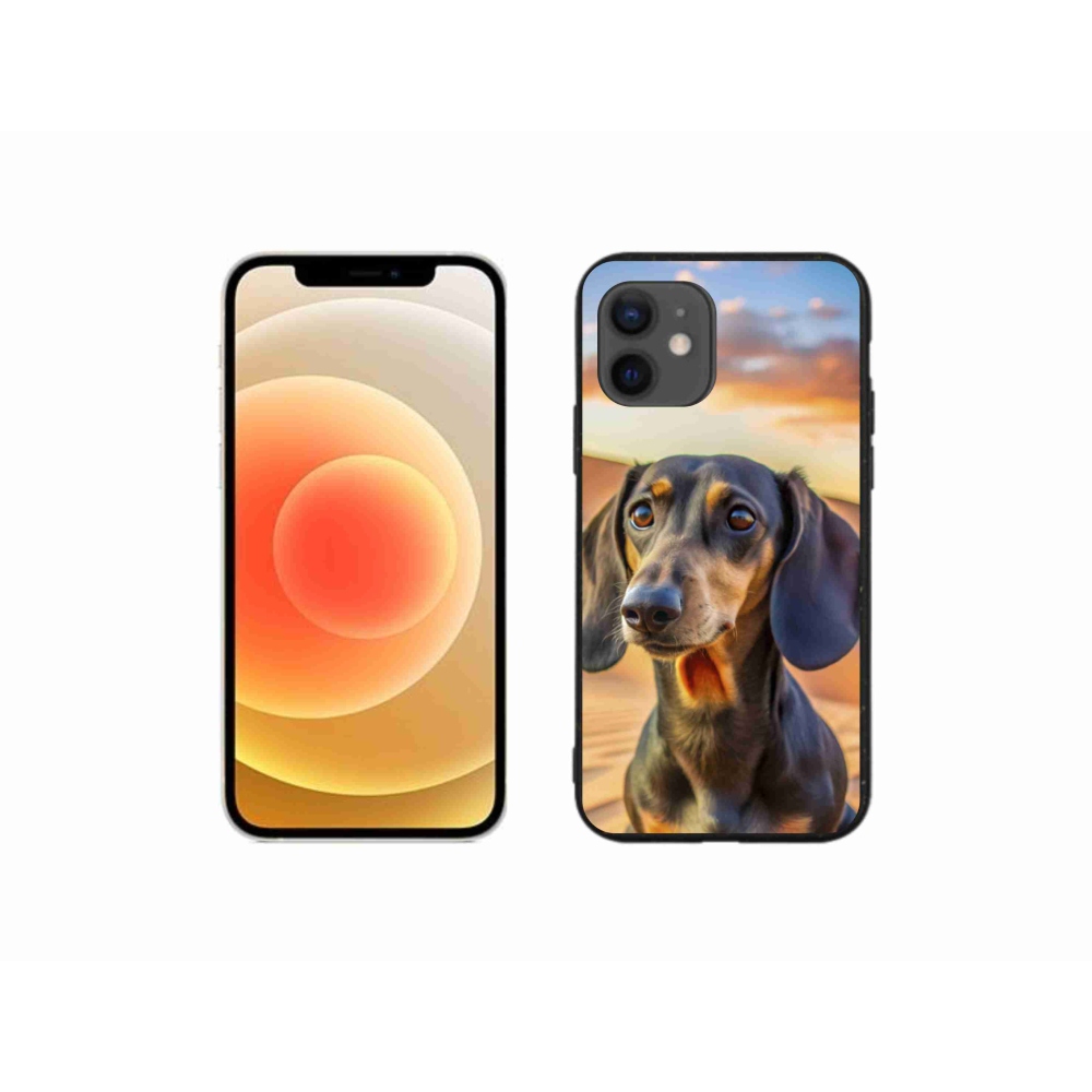 Gelový kryt mmCase na iPhone 12 Mini - jezevčík 3 