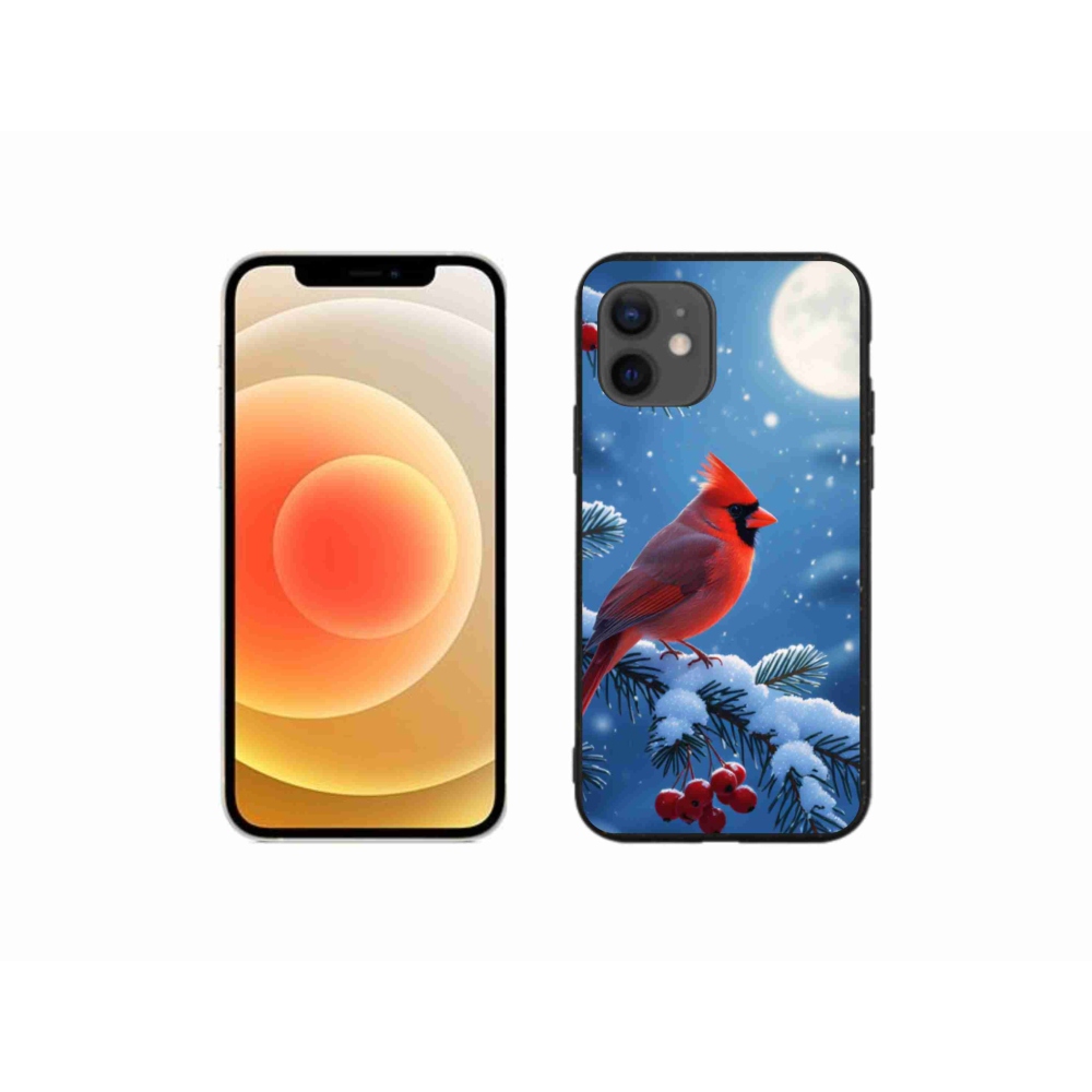 Gelový kryt mmCase na iPhone 12 Mini - kardinál červený