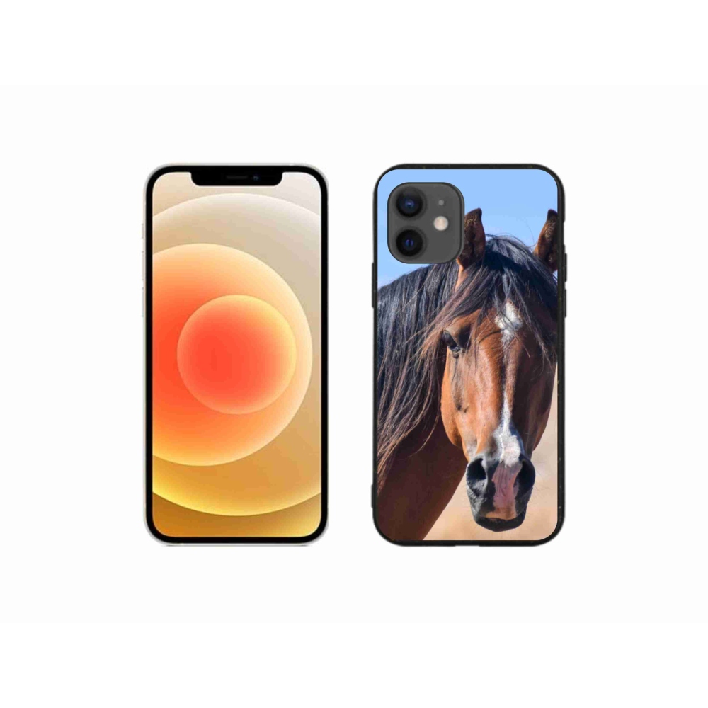 Gelový kryt mmCase na iPhone 12 Mini - klidný kůň