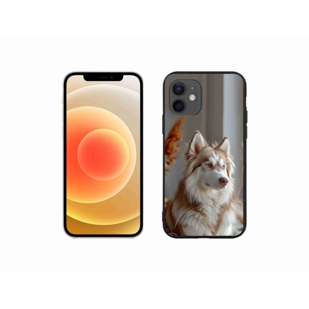 Gelový kryt mmCase na iPhone 12 Mini - klidný sibiřský husky