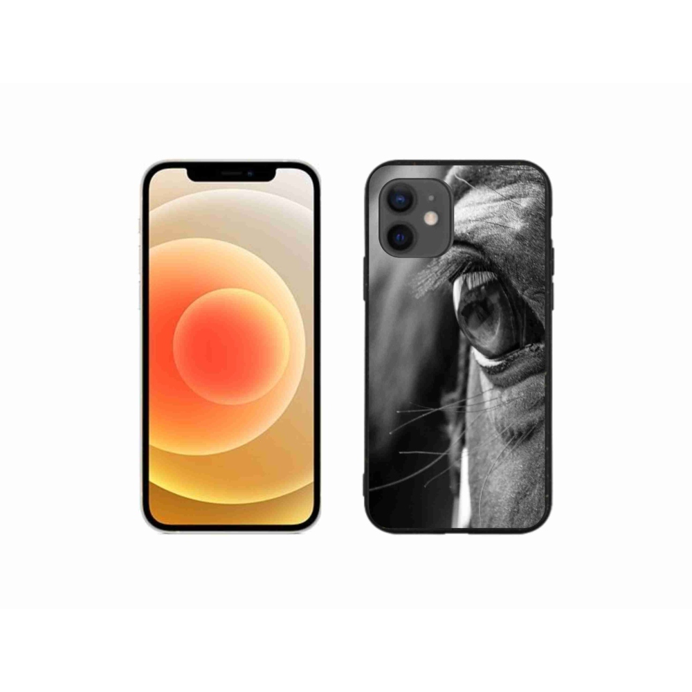 Gelový kryt mmCase na iPhone 12 Mini - koňský pohled