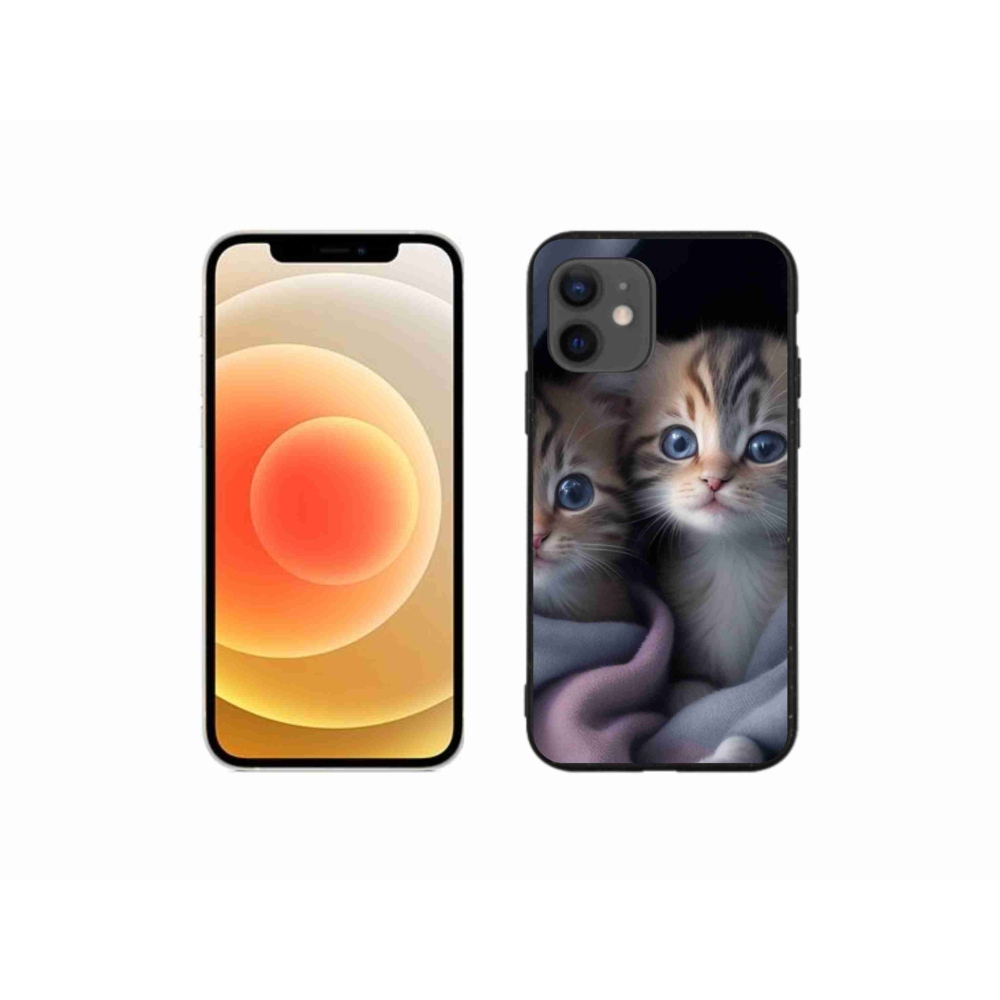 Gelový kryt mmCase na iPhone 12 Mini - kočičí duo 2