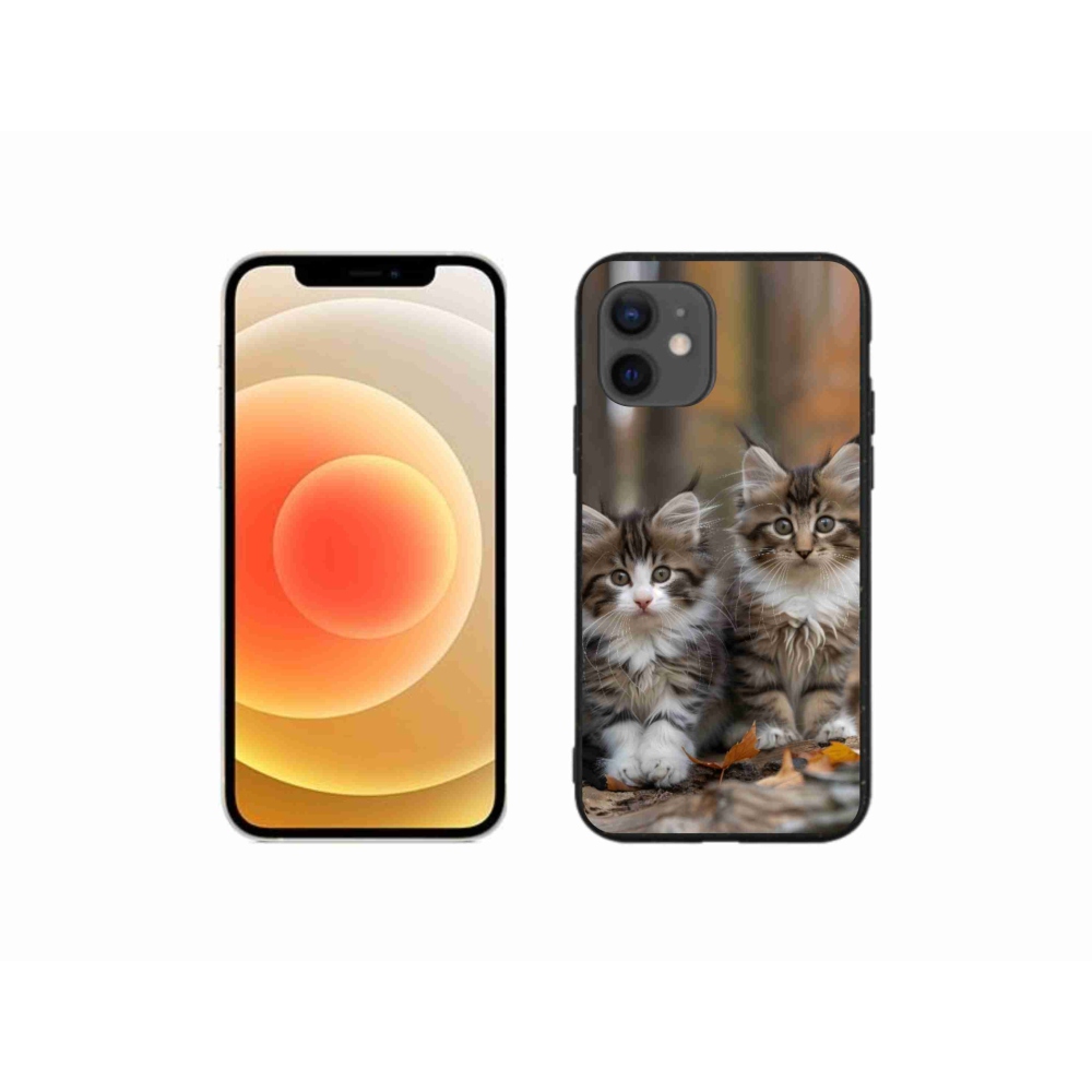Gelový kryt mmCase na iPhone 12 Mini - kočičí duo 3