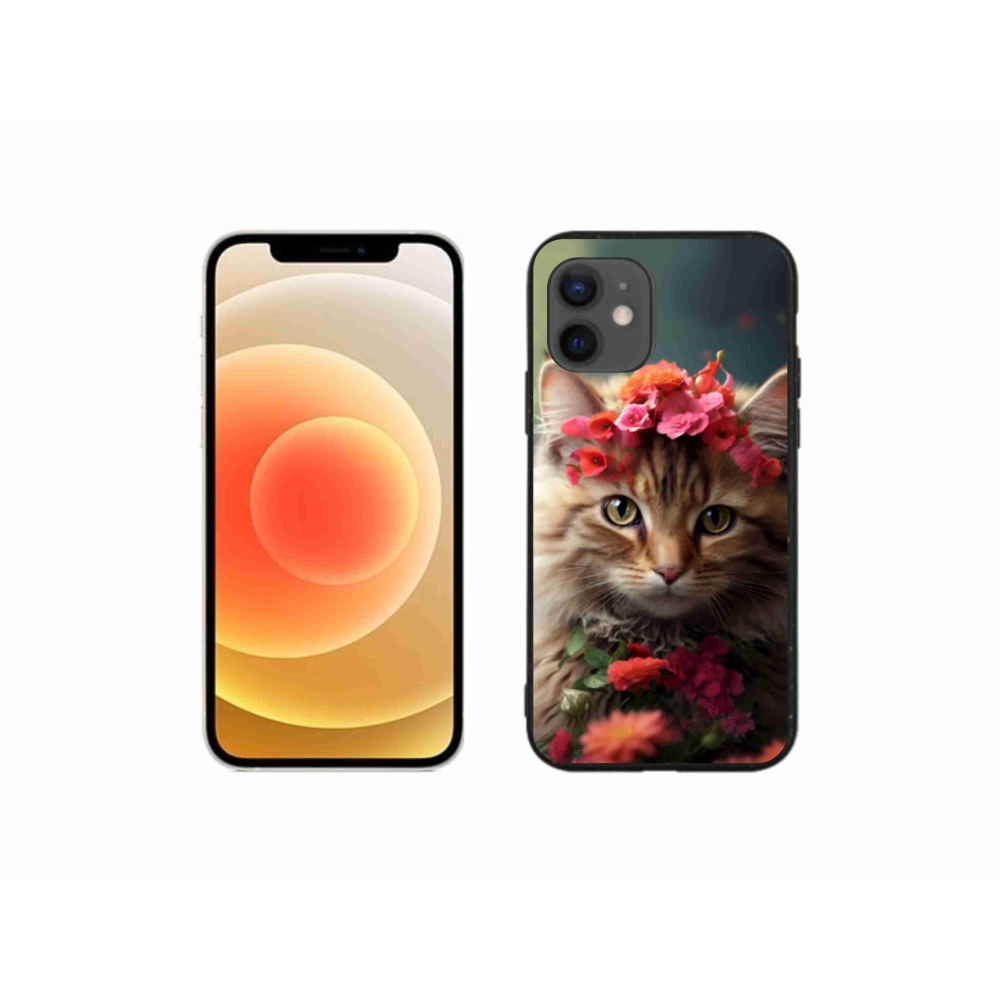 Gelový kryt mmCase na iPhone 12 Mini - kočíčí princezna