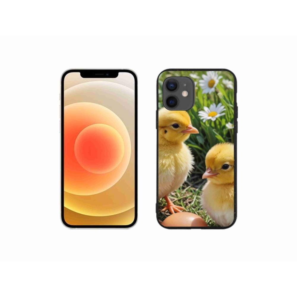 Gelový kryt mmCase na iPhone 12 Mini - kuřátka