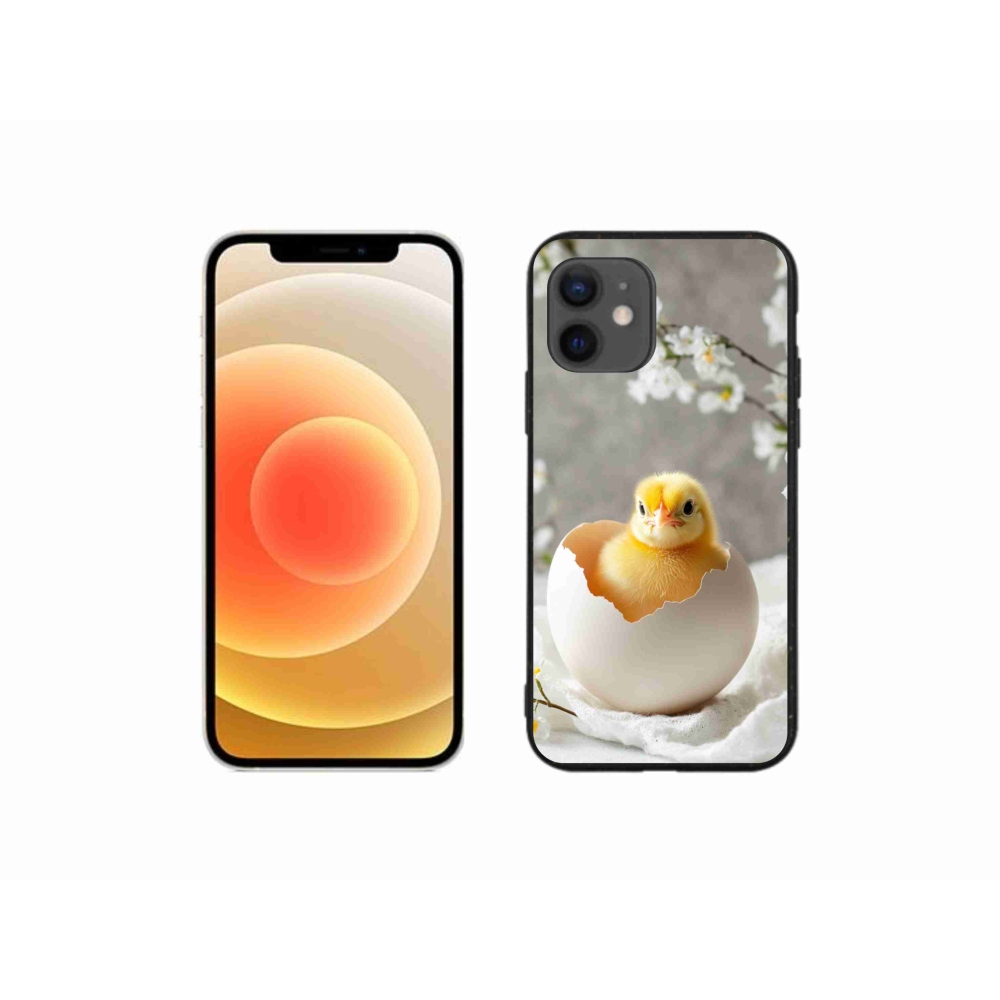 Gelový kryt mmCase na iPhone 12 Mini - kuřátko