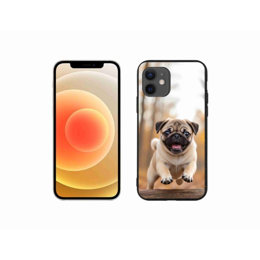 Gelový kryt mmCase na iPhone 12 Mini - mops 2