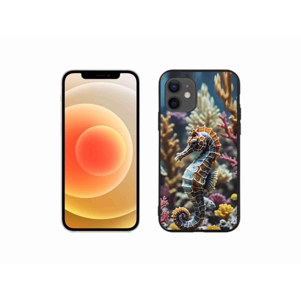 Gelový kryt mmCase na iPhone 12 Mini - mořský koník 2
