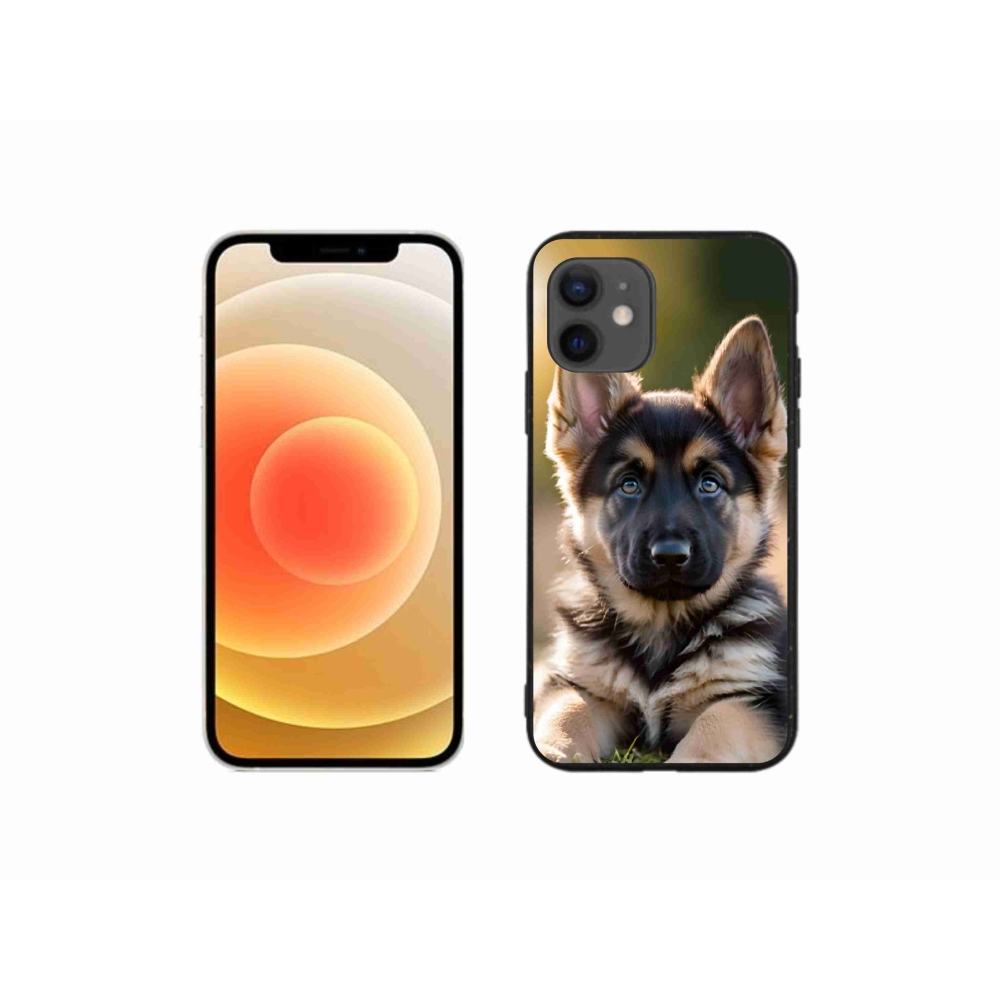 Gelový kryt mmCase na iPhone 12 Mini - německý ovčák v přírodě