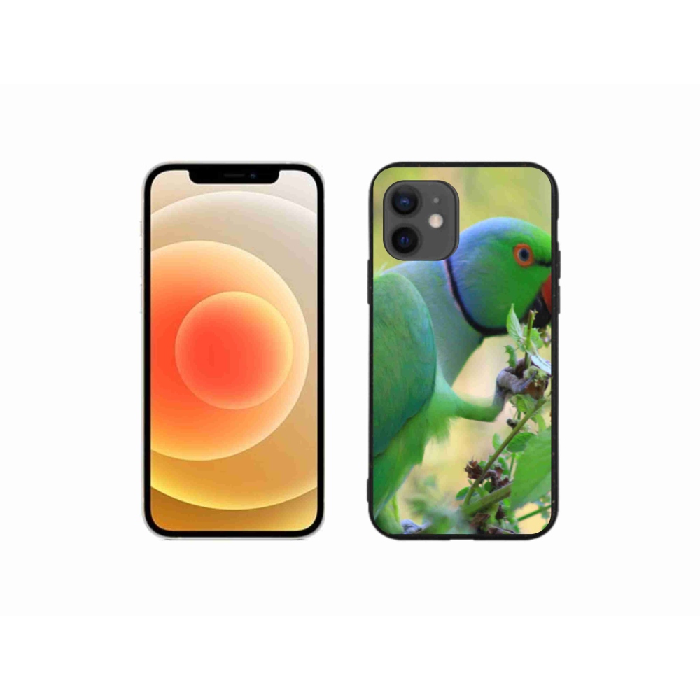 Gelový kryt mmCase na iPhone 12 Mini - papoušek alexandr