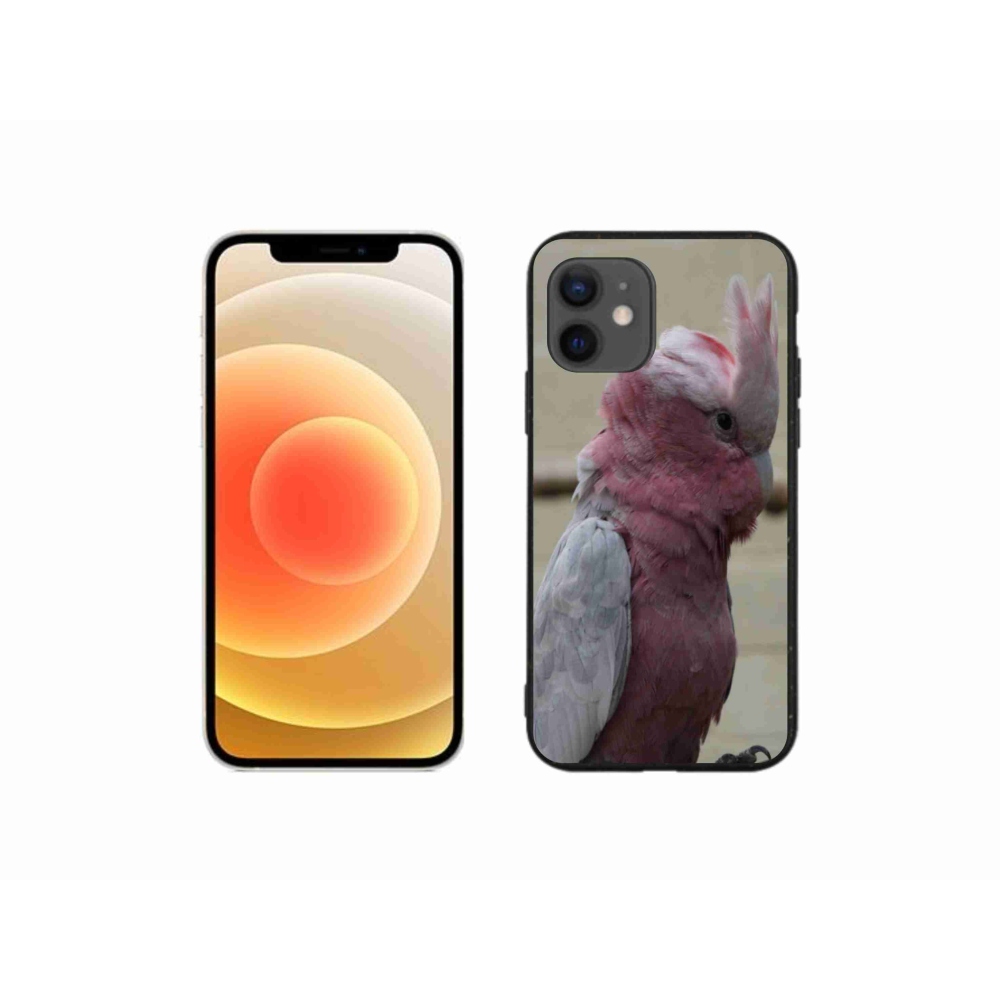 Gelový kryt mmCase na iPhone 12 Mini - papoušek kakadu růžový