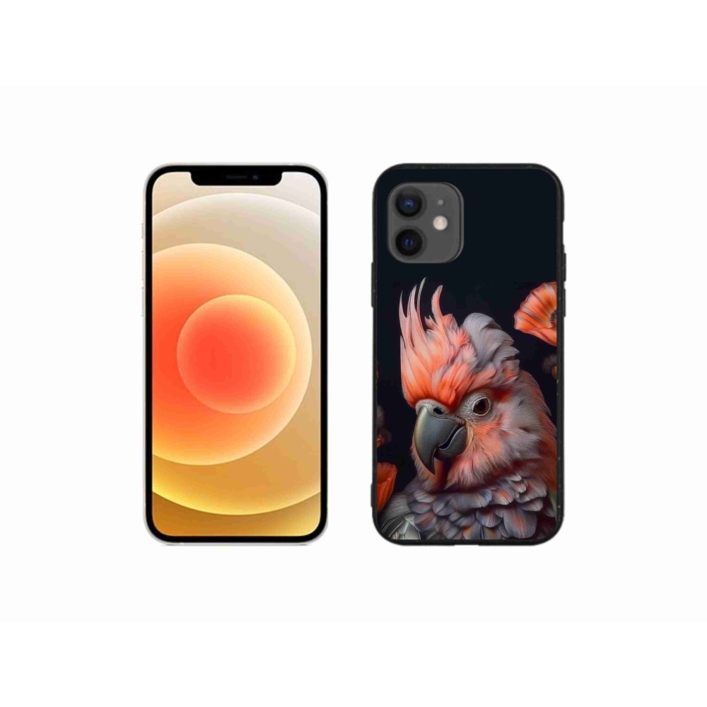 Gelový kryt mmCase na iPhone 12 Mini - papoušek kakadu v barvách