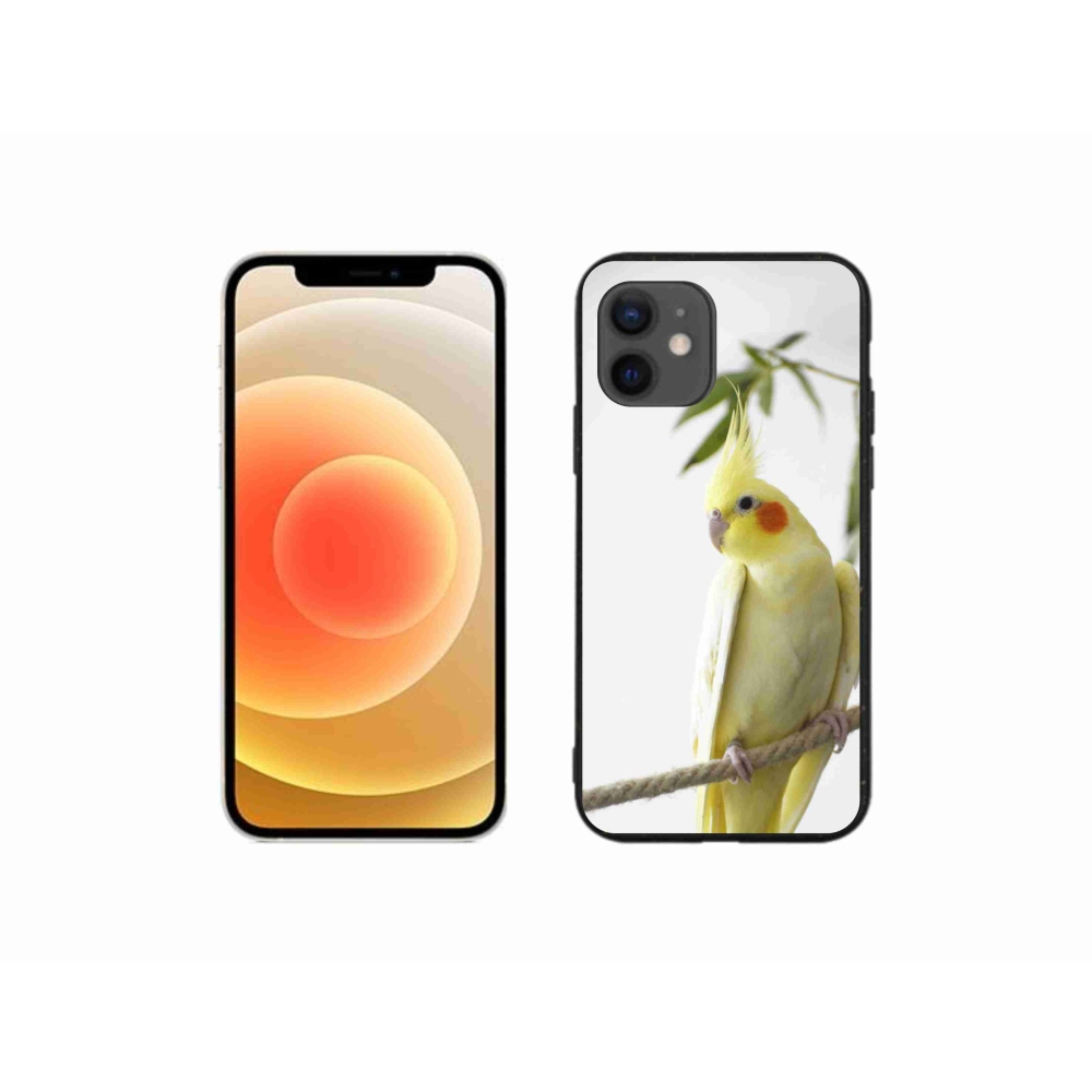 Gelový kryt mmCase na iPhone 12 Mini - papoušek korela chocholatá