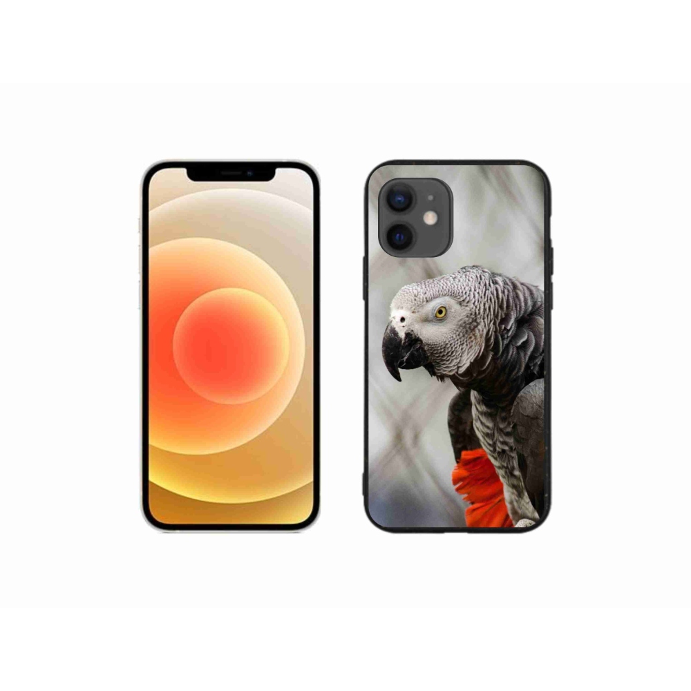 Gelový kryt mmCase na iPhone 12 Mini - papoušek žako 3