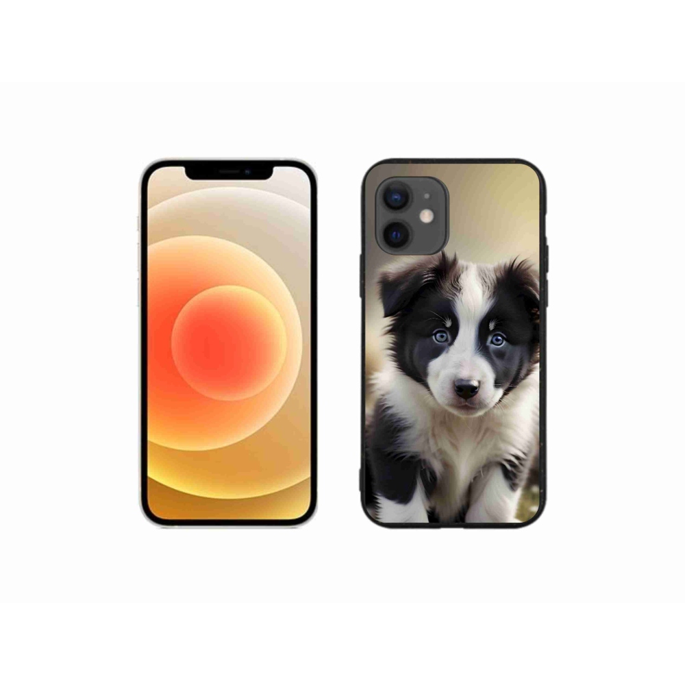 Gelový kryt mmCase na iPhone 12 Mini - roztomilá border kolie