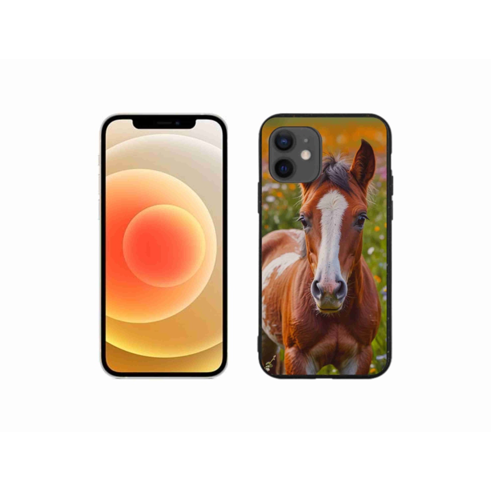 Gelový kryt mmCase na iPhone 12 Mini - roztomilé hříbě
