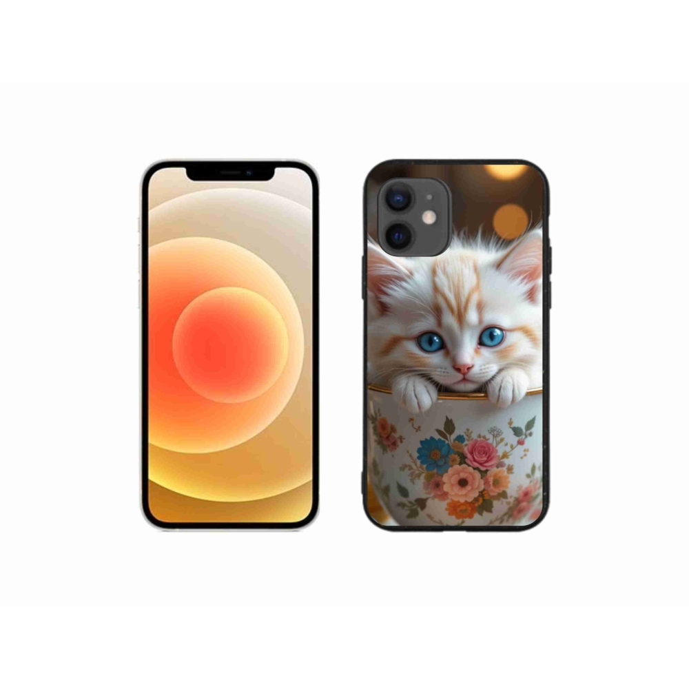 Gelový kryt mmCase na iPhone 12 Mini - roztomilé kotě 6