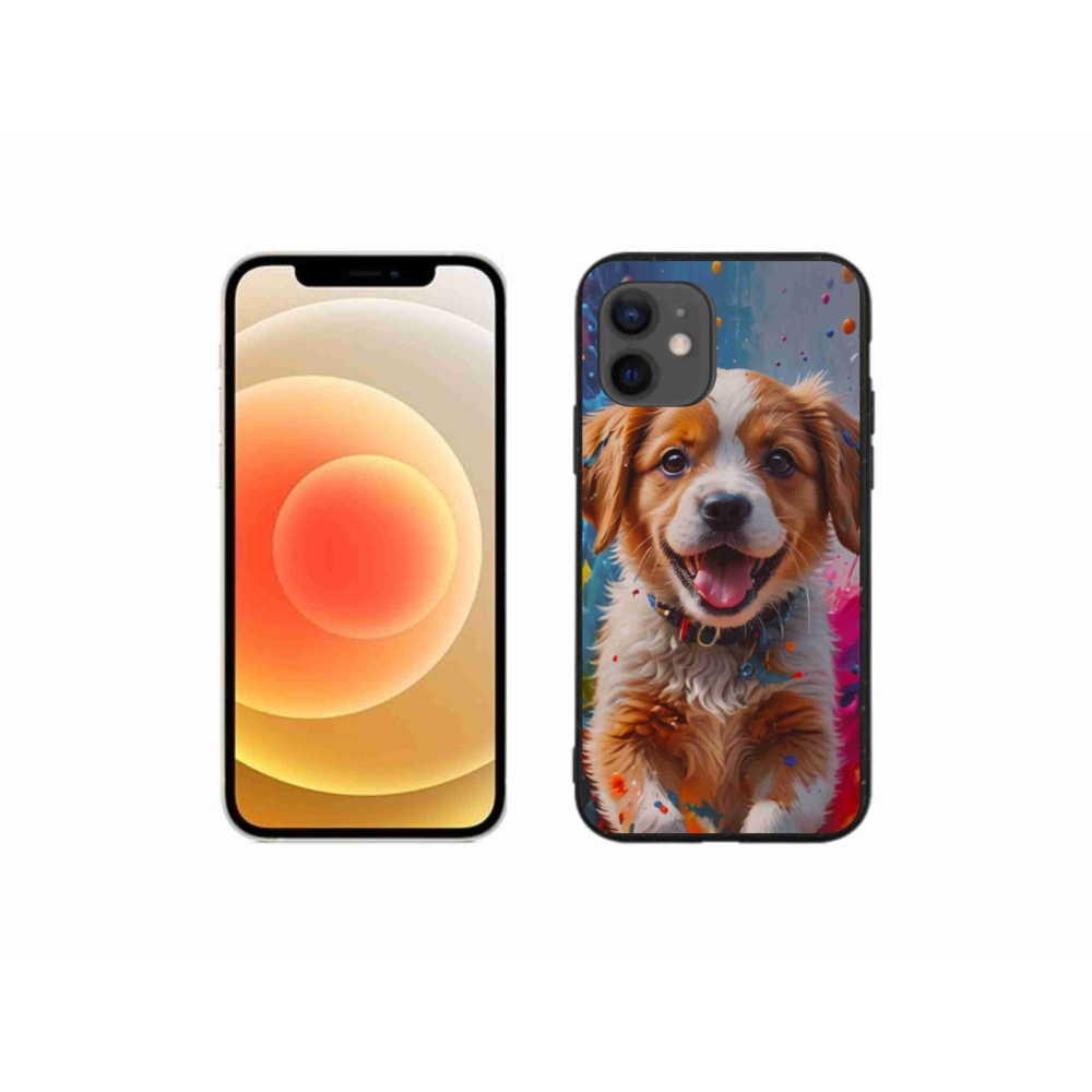 Gelový kryt mmCase na iPhone 12 Mini - roztomilé štěně 3