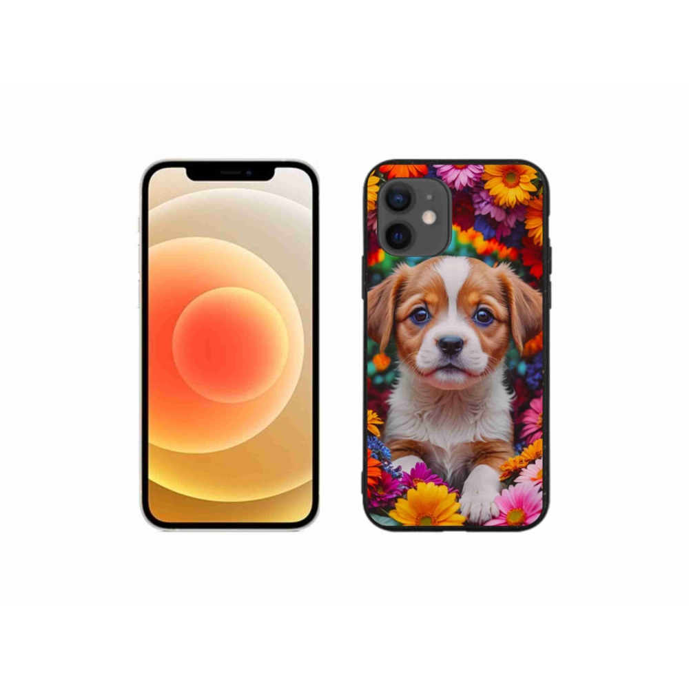 Gelový kryt mmCase na iPhone 12 Mini - roztomilé štěně