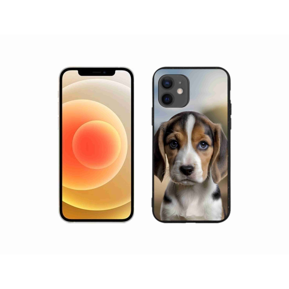 Gelový kryt mmCase na iPhone 12 Mini - roztomilý bígl