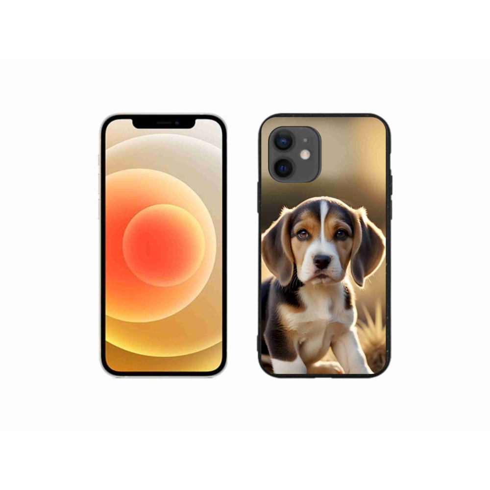 Gelový kryt mmCase na iPhone 12 Mini - roztomilý bígl