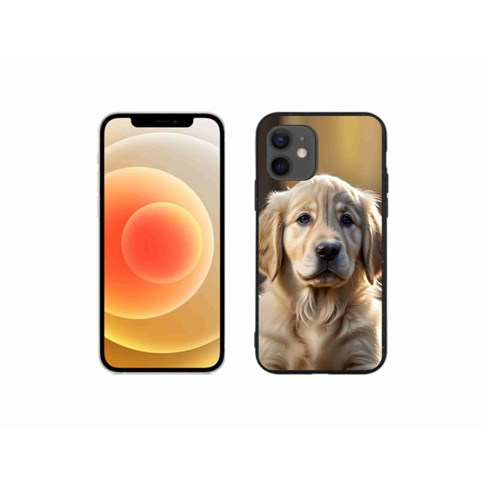Gelový kryt mmCase na iPhone 12 Mini - roztomilý zlatý retrívr