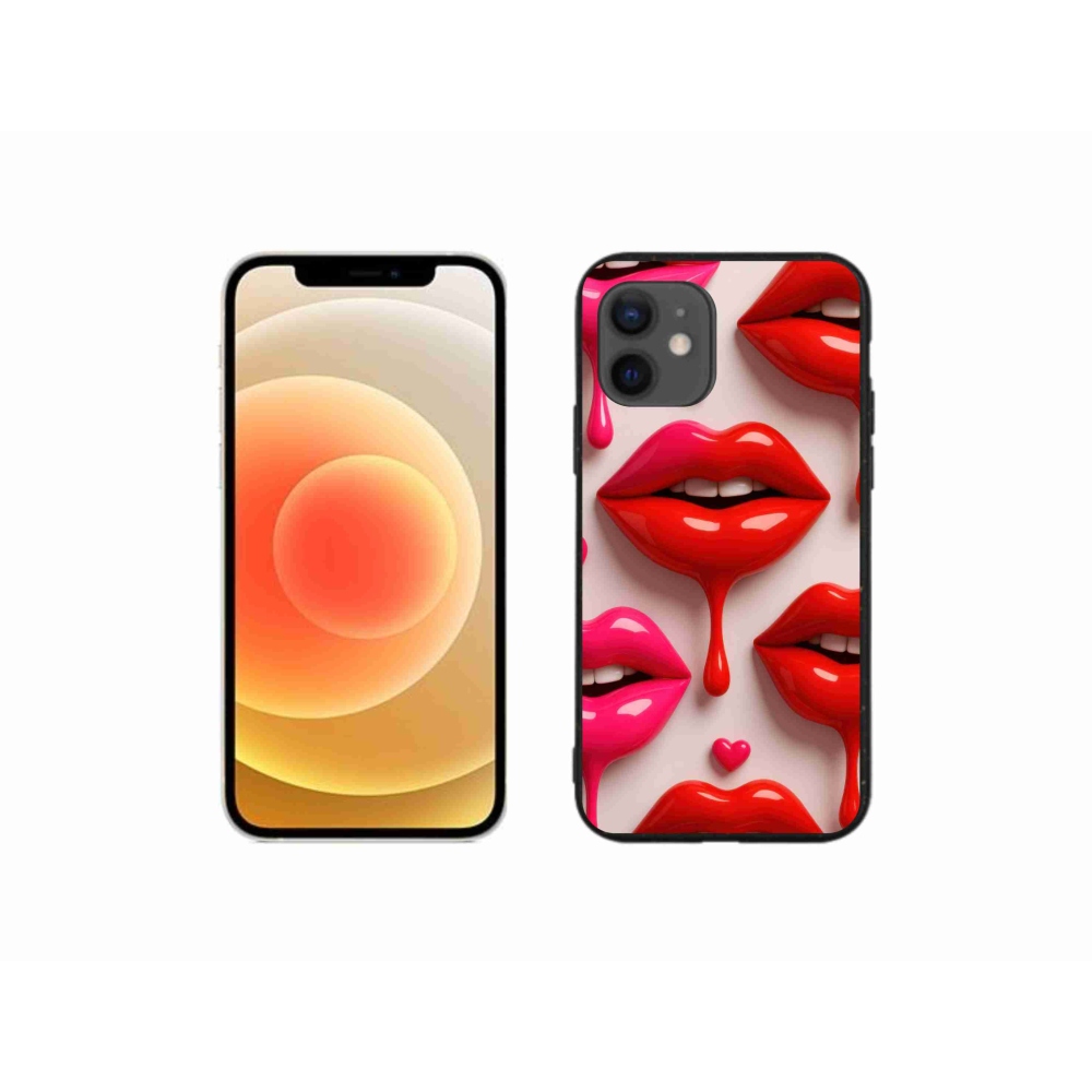 Gelový kryt mmCase na iPhone 12 Mini - rty 2