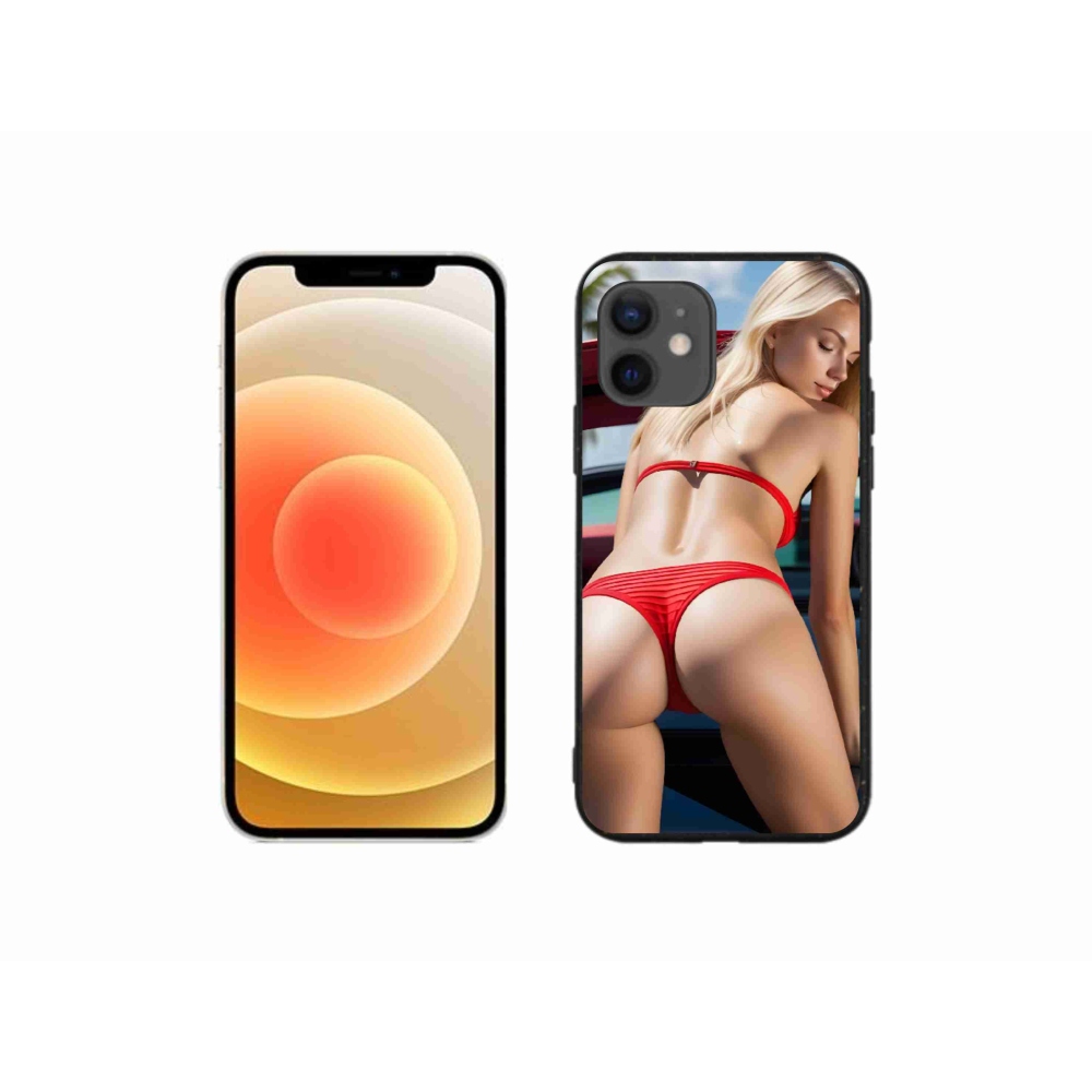 Gelový kryt mmCase na iPhone 12 Mini - sexy žena 2