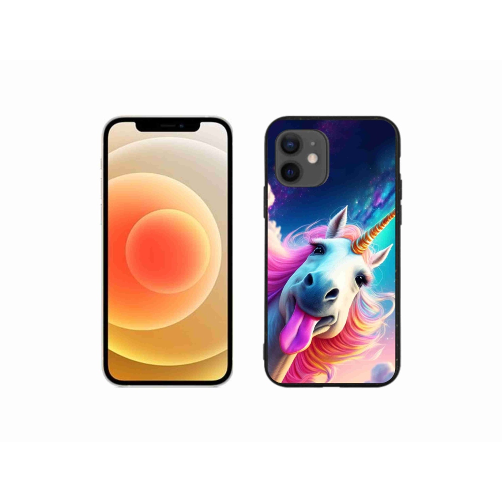 Gelový kryt mmCase na iPhone 12 Mini - šílený jednorožec