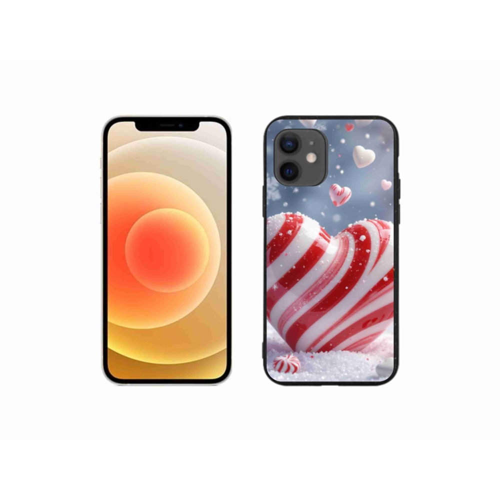 Gelový kryt mmCase na iPhone 12 Mini - sladké srdce