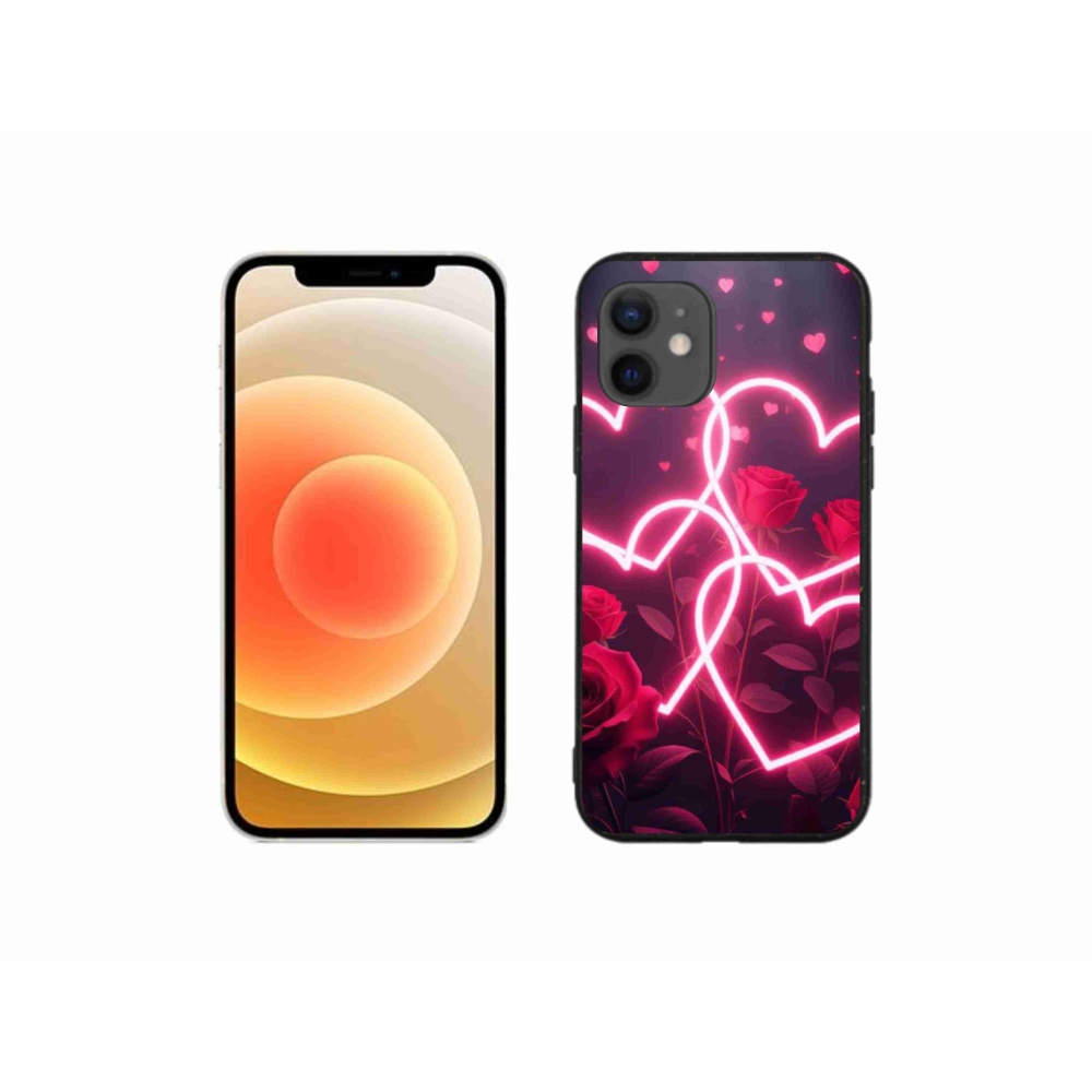 Gelový kryt mmCase na iPhone 12 Mini - srdce lásky