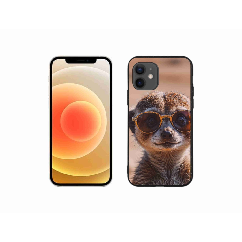 Gelový kryt mmCase na iPhone 12 Mini - stylová surikata