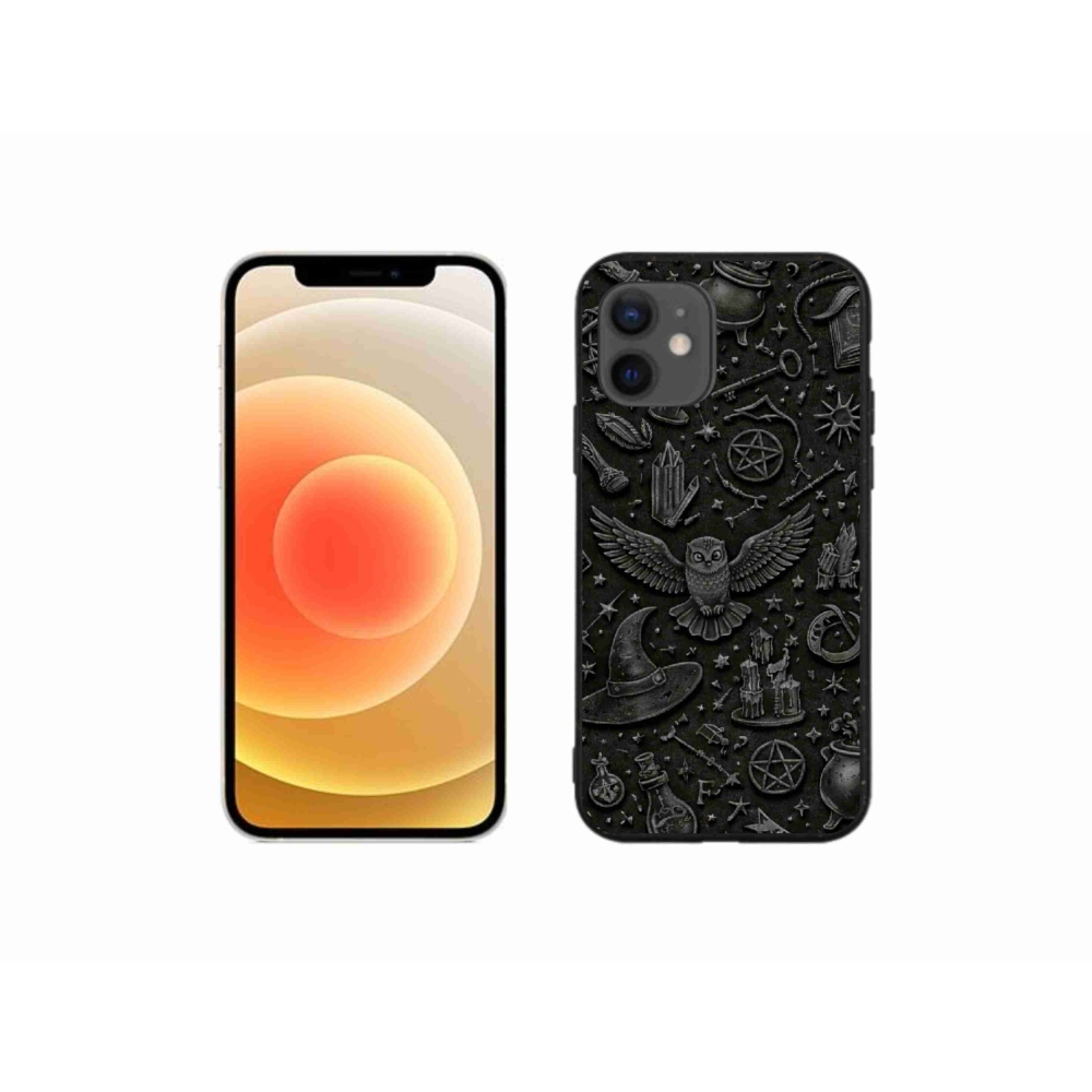 Gelový kryt mmCase na iPhone 12 Mini - tmavý magický svět